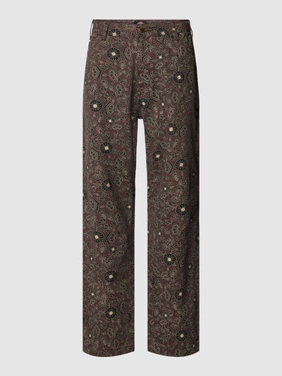 Dickies Stoffen broek met all-over motief, model 'ELLIS' Zwart - 2