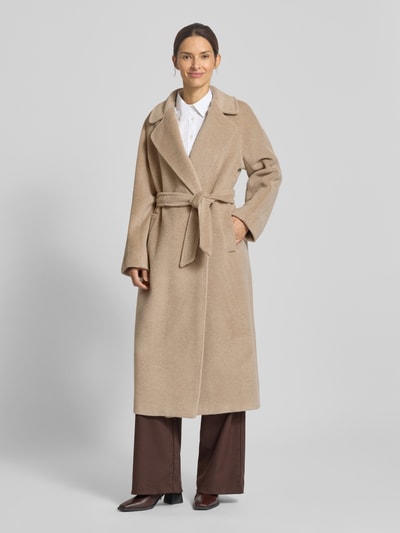 Weekend Max Mara Regular Fit Wollmantel mit Alpaka und Mohair Modell 'TEMPERA' Sand 4