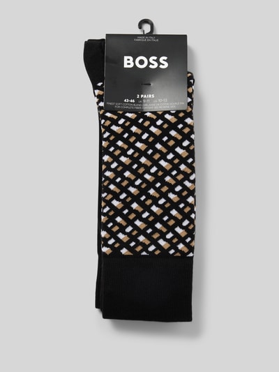 BOSS Socken mit Label-Detail im 2er-Pack Black 3