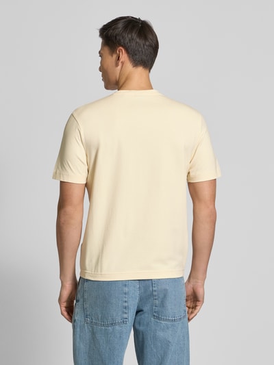 BOSS Orange Regular Fit T-Shirt aus Baumwoll-Mix Ecru 5