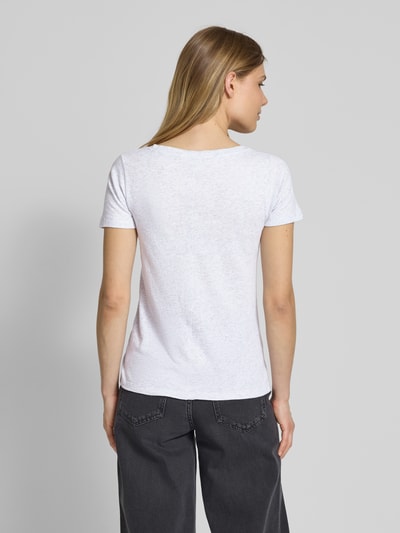 American Vintage T-Shirt mit V-Ausschnitt Modell 'GAMIPY' Hellgrau 5