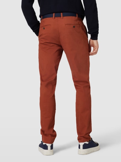 MCNEAL Stoffen broek met Franse steekzakken Roestrood - 5