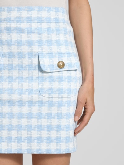 SEDUCTIVE Minirock mit aufgesetzten Pattentaschen Modell 'PARIS' Hellblau 3