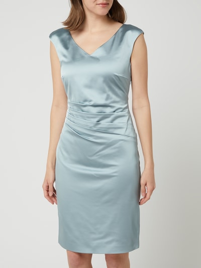 Christian Berg Cocktail Cocktailkleid aus Satin  Schilf 4