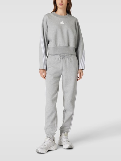 ADIDAS SPORTSWEAR Sweatpants in Melange-Optik Mittelgrau Melange 1