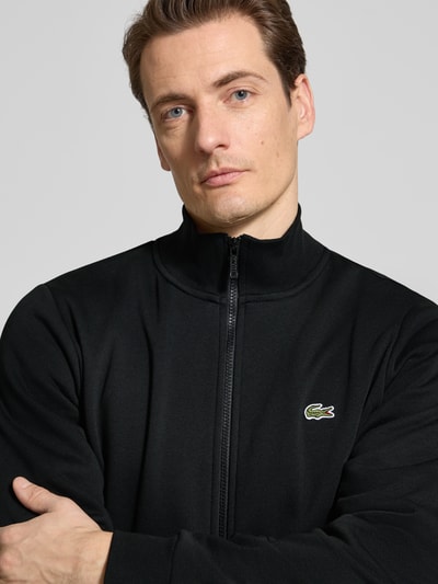 Lacoste Regular Fit Sweatjacke aus Baumwoll-Mix Black 3