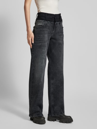 Cambio Loose fit jeans in 5-pocketmodel, model 'SHANNEN' Antraciet - 4