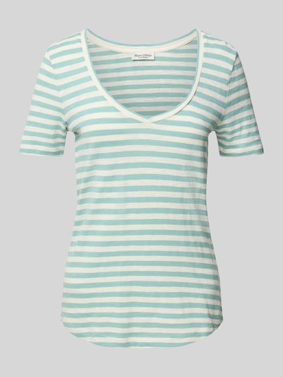 Marc O'Polo Regular fit T-shirt van puur katoen Mintgroen - 2