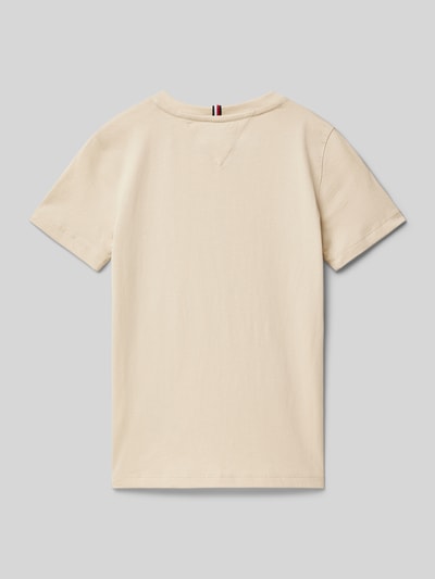 Tommy Hilfiger Teens T-Shirt mit Logo-Stitching Ecru 3