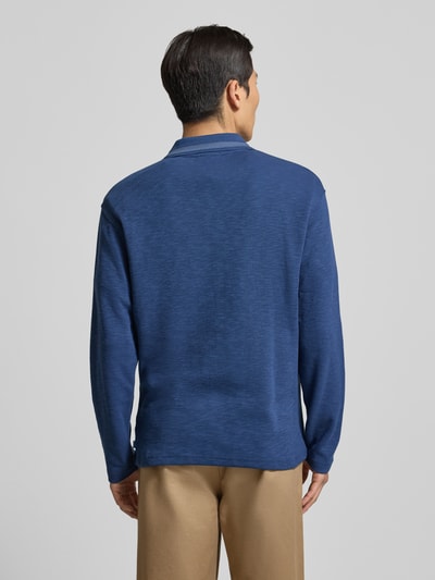 Scotch & Soda Poloshirt met korte, blinde knoopsluiting Koningsblauw - 5