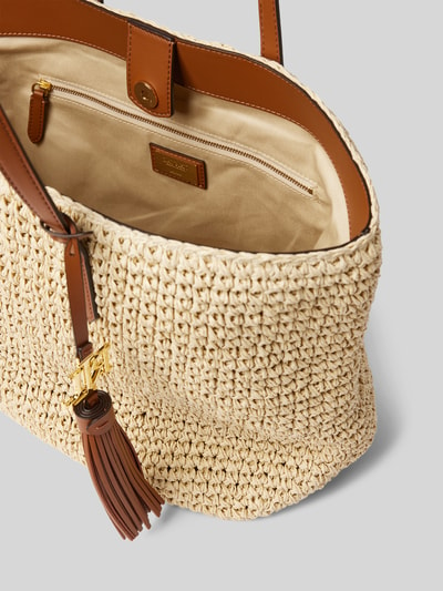 Lauren Ralph Lauren Shopper met labelapplicatie Zand - 5