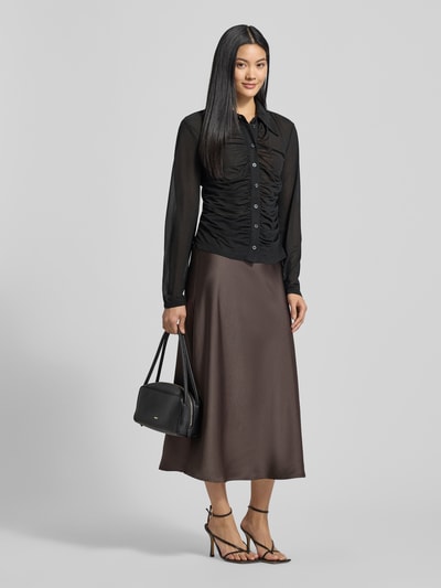 Gestuz Hemdbluse mit Knopfleiste Modell 'abbie' Black 1