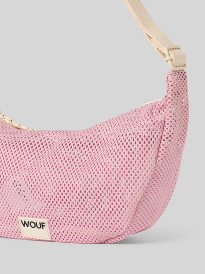 WOUF Handtas met ajourpatroon, model 'Blush' Rosé - 3