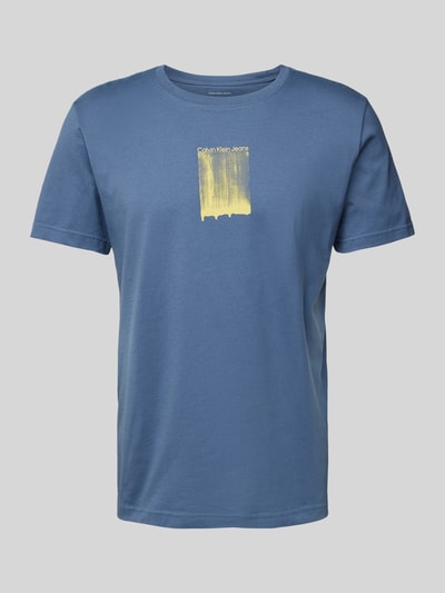 Calvin Klein Jeans T-shirt met labelprint Blauw - 2