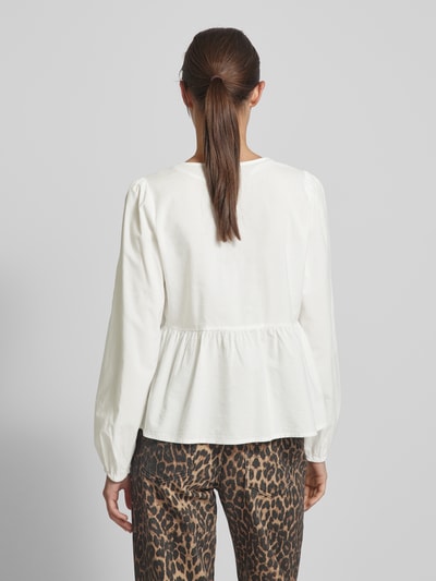 Vero Moda Bluzka z wiązaniami model ‘GILI’ Biały 5