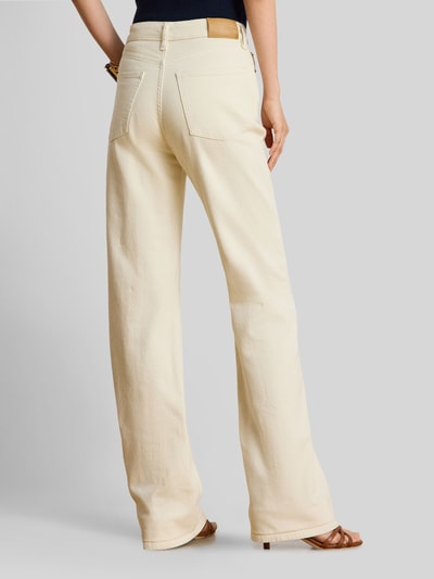 Lauren Ralph Lauren straight fit jeans van katoenmix Ecru - 5