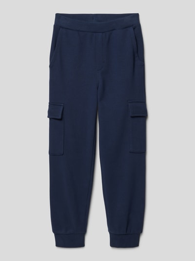 s.Oliver RED LABEL Sweatpants met cargozakken Marineblauw - 1