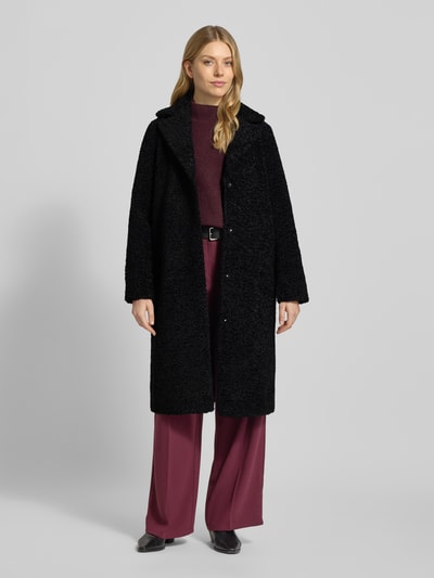 Soyaconcept Mantel aus Teddyfell Modell 'Mukite' Black 1