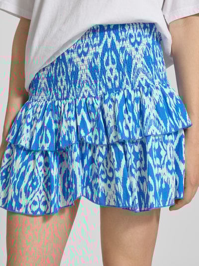 Only Mini-Rock mit gesmoktem Bund Modell 'NADJA' Bleu 3