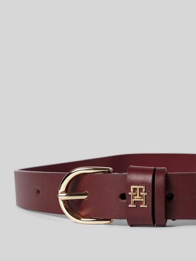 Tommy Hilfiger Ledergürtel mit Dornschließe Modell 'EFFORTLESS' Bordeaux 2