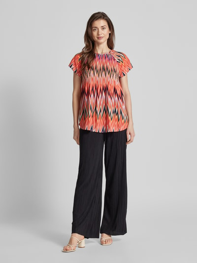 Betty Barclay T-shirt met all-over motief Rood - 1