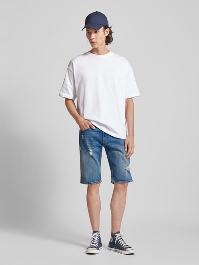 Tommy Jeans Regular Fit Jeansshorts im Destroyed-Look Modell 'RONNIE' Jeansblau 1