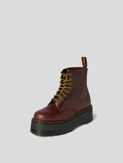 Dr.Martens Schnürboots aus echtem Leder Dunkelbraun 2