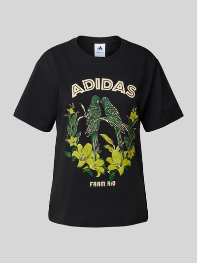 adidas Sportswear T-shirt met motiefprint, model 'FARM' Zwart - 2
