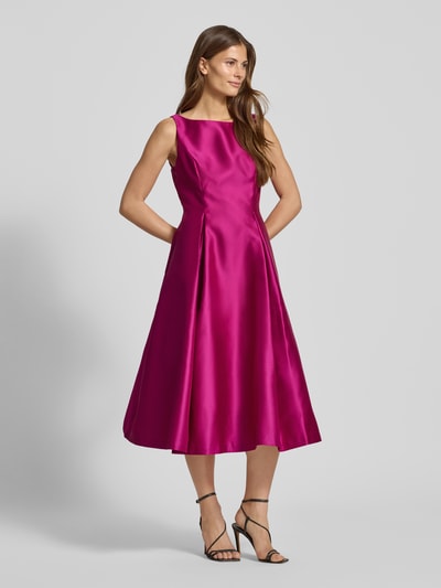 Adrianna Papell Cocktailjurk met boothals Felroze - 1