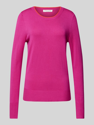 Christian Berg Woman Gebreide pullover met ronde hals Fuchsia - 2