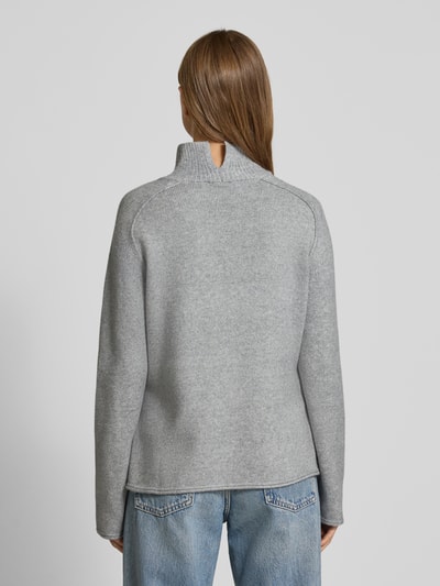 Tom Tailor Sweter z dzianiny o luźnym kroju z mieszanki wiskozy  Średnioszary 5