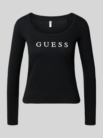 Guess Longsleeve mit Label-Print Black 2