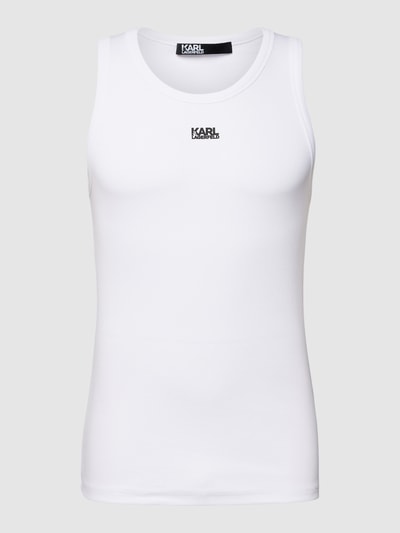 Karl Lagerfeld Tanktop mit Label-Print Weiss 2