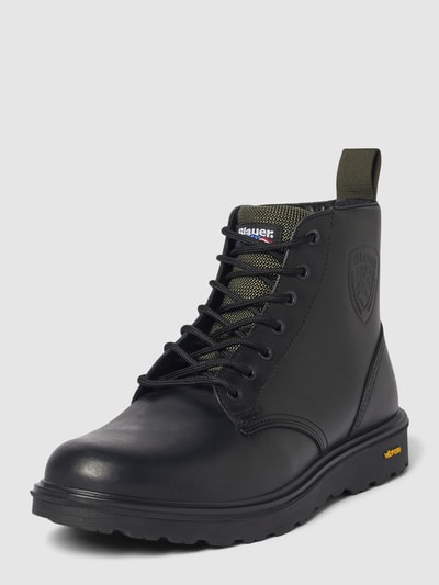 Blauer USA Ankle-Boots mit Label-Detail Modell 'GUANTANAMO' Black 1