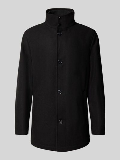 HECHTER PARIS Wollen jas met opstaande kraag Zwart - 2