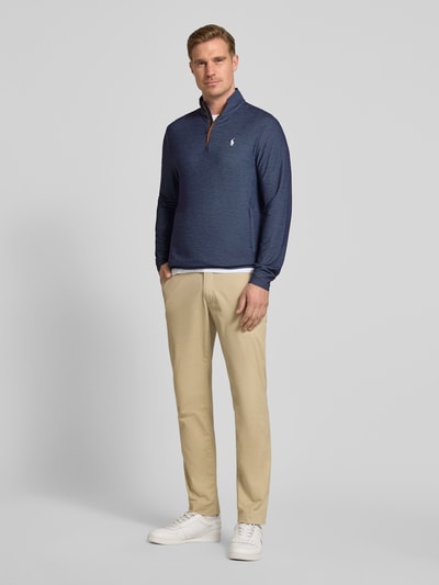 Polo Ralph Lauren Regular Fit Troyer mit Lyocell-Anteil Modell 'MOVEMENT' Marine 1
