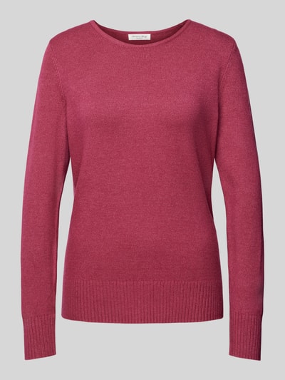 Christian Berg Woman Gebreide pullover met ribboorden, model 'Aliv' Fuchsia gemêleerd - 2