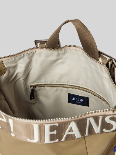 JOOP! Jeans Rucksack mit Label-Stitching Modell 'Elva' Schlamm 5