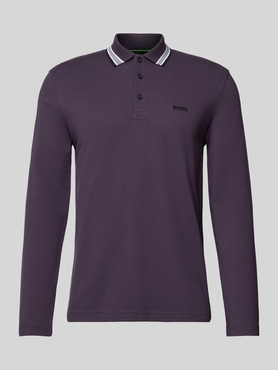 BOSS Green Koszulka polo o kroju Regular Fit z czystej bawełny Jasnośliwkowy 2