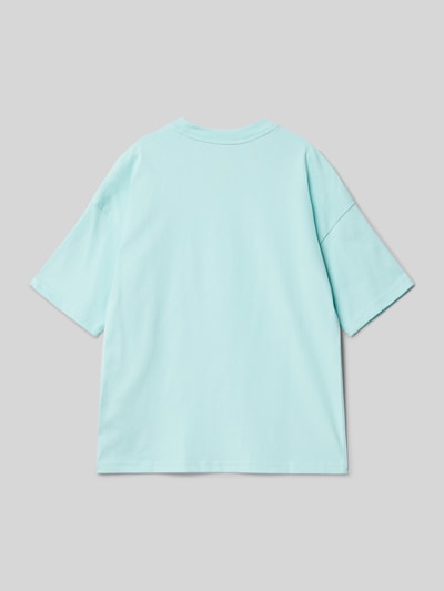 adidas Originals T-Shirt mit Logo-Stitching Helltuerkis 3