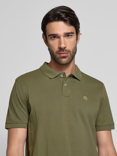 MCNEAL Poloshirt mit Label-Stitching Oliv 3