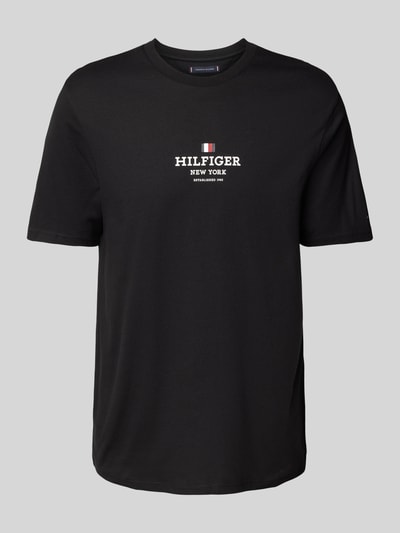 Tommy Hilfiger T-Shirt mit Label-Print Black 2