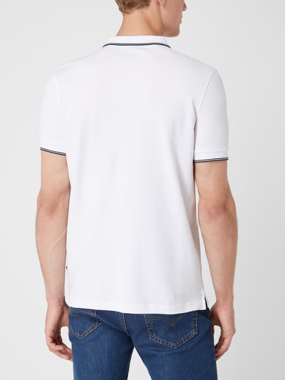 JOOP! Jeans Poloshirt aus Piqué Modell 'Agnello' Weiss 5