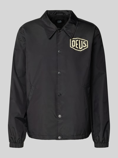 DEUS EX MACHINA Regular fit jack met logopatch, model 'Venice' Zwart - 1