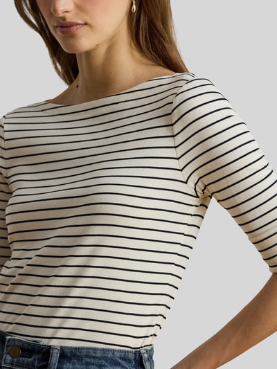 Lauren Ralph Lauren męski t-shirt o kroju regular fit z mieszanki bawełny Jasnoszary 3