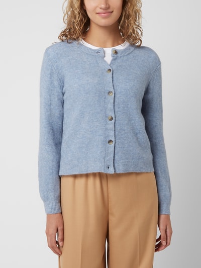 Soft Rebels Cardigan met alpacawol  IJsblauw - 4