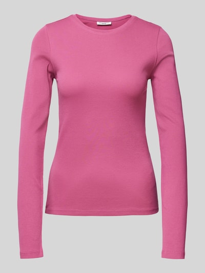 Marc O'Polo Denim Longsleeve mit Rundhalsausschnitt Fuchsia 1