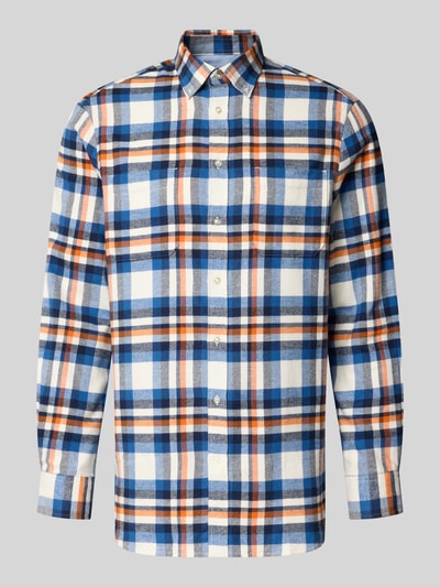 Christian Berg Men Freizeithemd mit Brusttasche Jeansblau 1