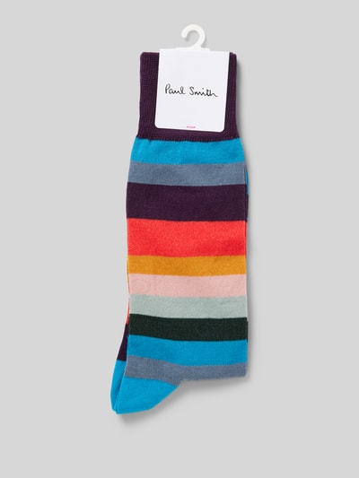 PAUL SMITH Socken mit Strukturmuster Modell 'ARTIST' Orange 3