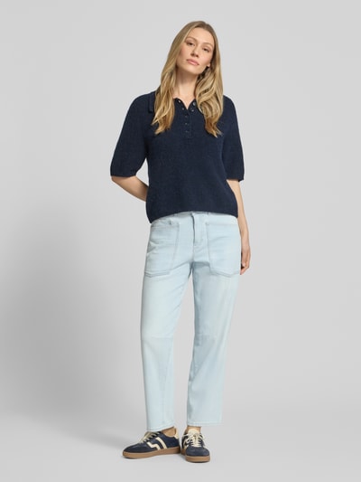 OPUS PANTS Jeansy o kroju straight fit z naszywanymi kieszeniami model 'Melly' Jasnoniebieski 1
